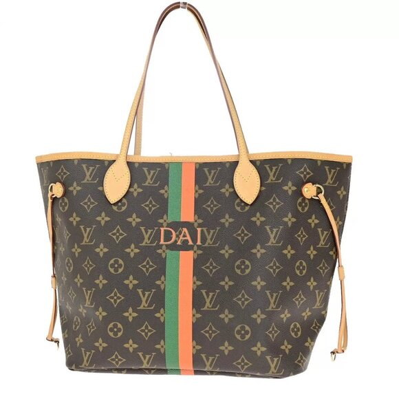 LOUIS VUITTON Neverfull MM Shoulder Tote Bag Monogram My LV Heritage authentic